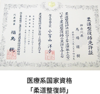 医療系国家資格「柔道整復師」